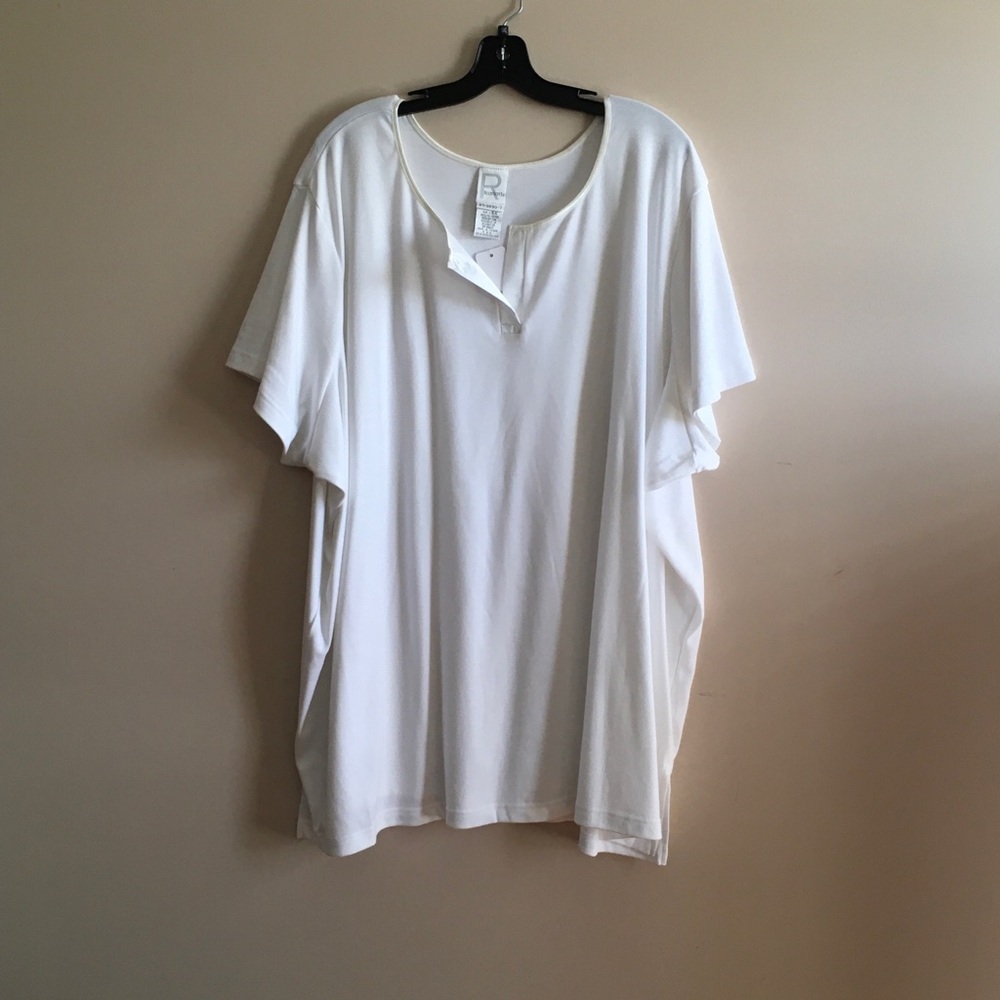 Roaman's White Short Sleeve Tee